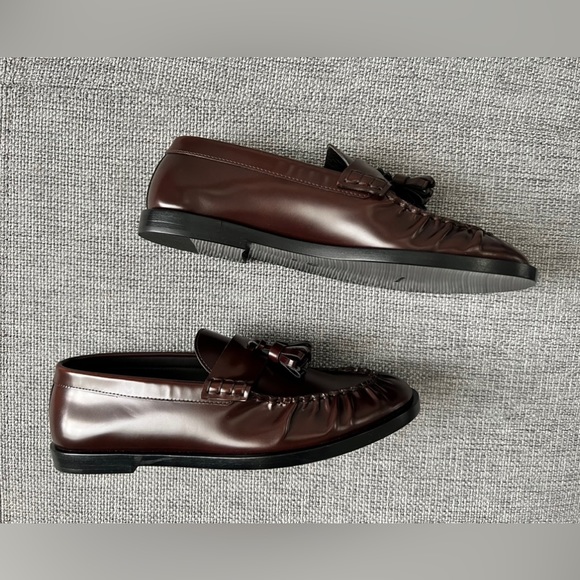 THE ROW Mens Tassel Calfskin Loafer Espresso - Picture 3 of 11